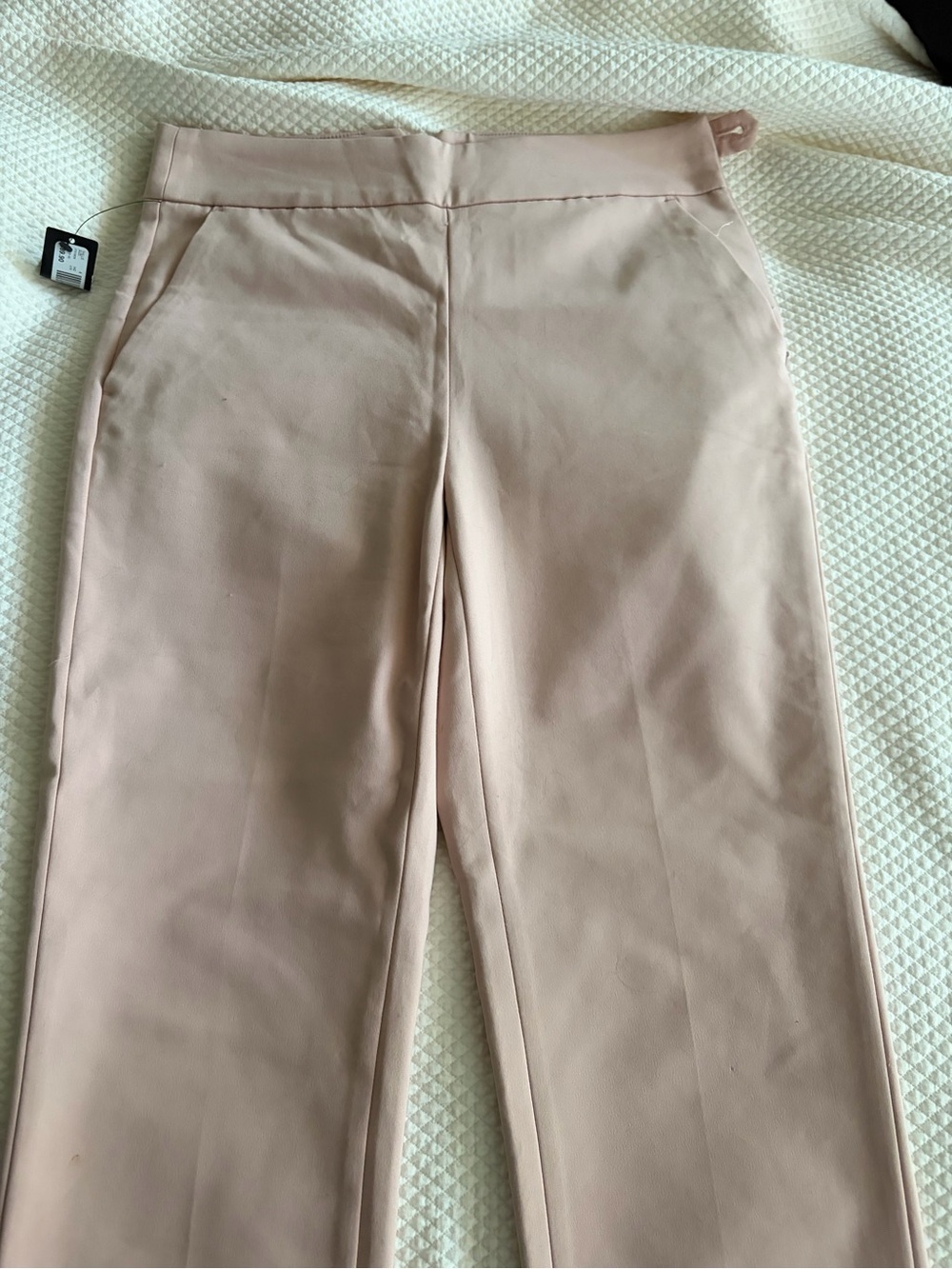 RW&CO. Dusty Blush Straight-Leg Cropped Pants